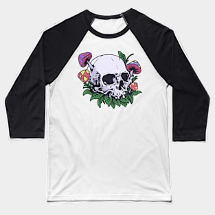 Skull horror Baseball T-Shirt